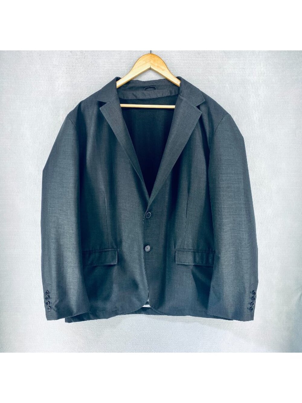 Allen Edmonds Blazer Mens XXL 48L Gray Stretch Sport Coat Jacket Wedding